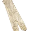 Bea Long Metallic Leather Gloves