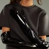 Bea Long Patent Leather Gloves