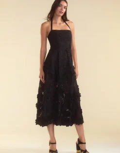 Blooming Lace Halter Dress
