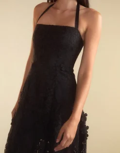 Blooming Lace Halter Dress