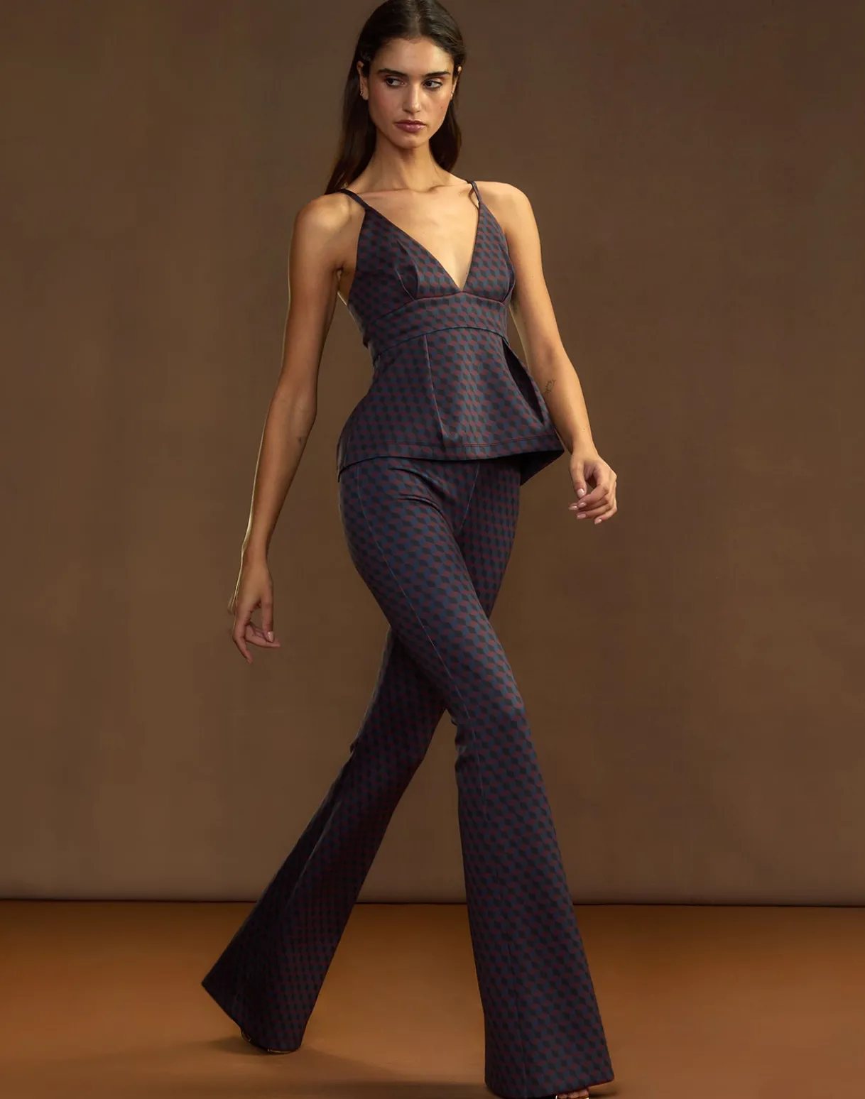 Bonded Fit and Flare Pant