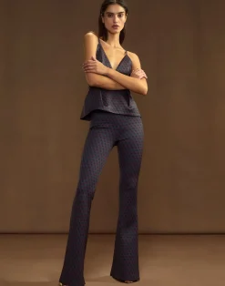 Bonded Fit and Flare Pant