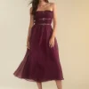 Buckle Up Silk Organza Dress