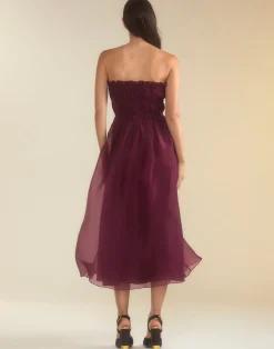 Buckle Up Silk Organza Dress