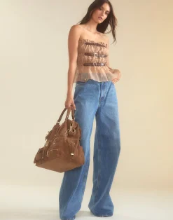 Buckle Up Silk Organza Top