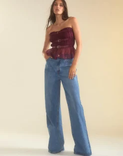 Buckle Up Silk Organza Top