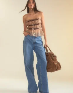 Buckle Up Silk Organza Top