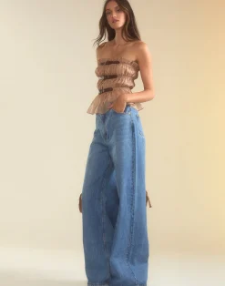 Buckle Up Silk Organza Top