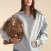Button Up Sweatshirt