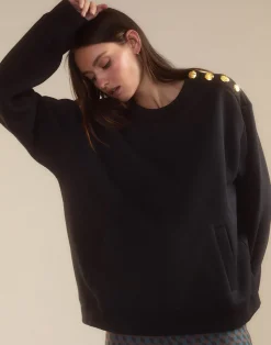 Button Up Sweatshirt