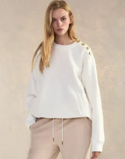 Button Up Sweatshirt