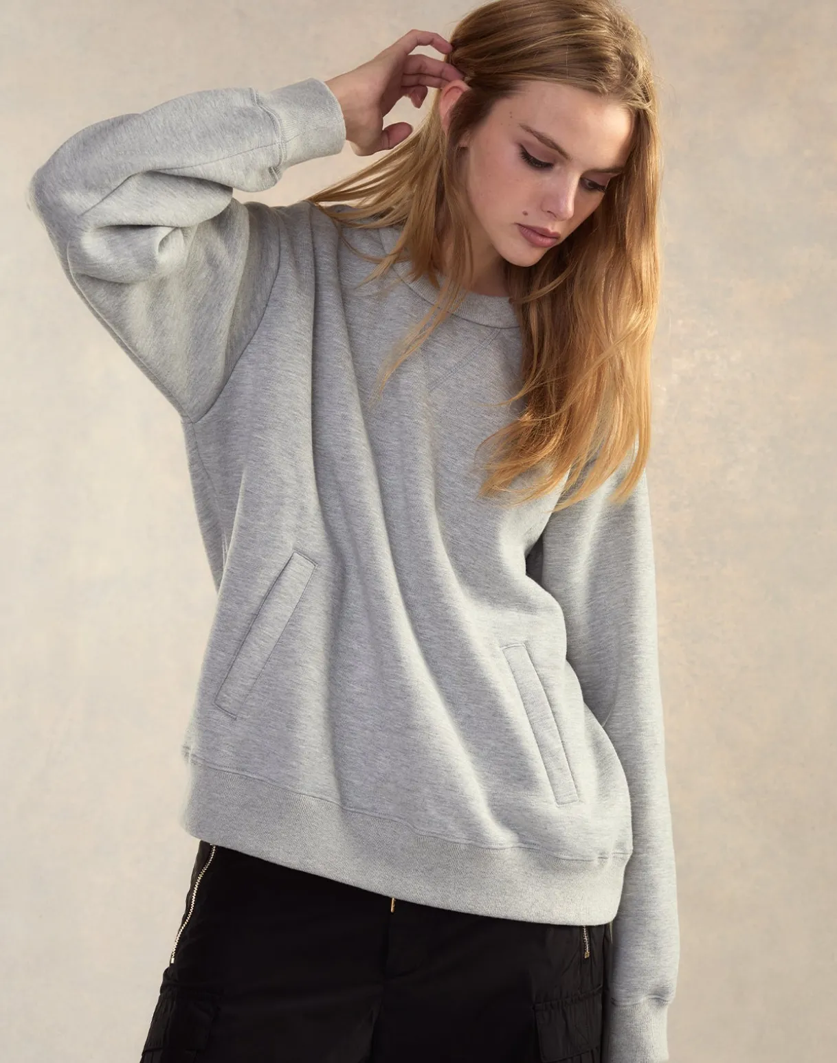 Button Up Sweatshirt