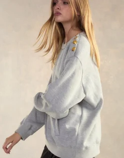 Button Up Sweatshirt