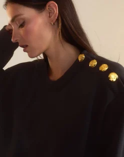 Button Up Sweatshirt