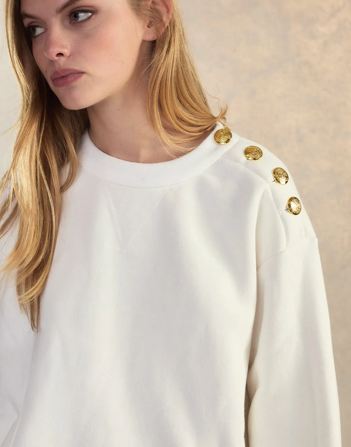 Button Up Sweatshirt