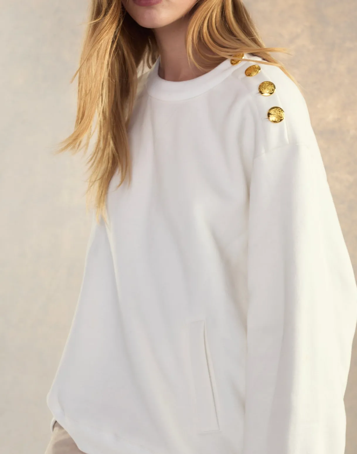 Button Up Sweatshirt