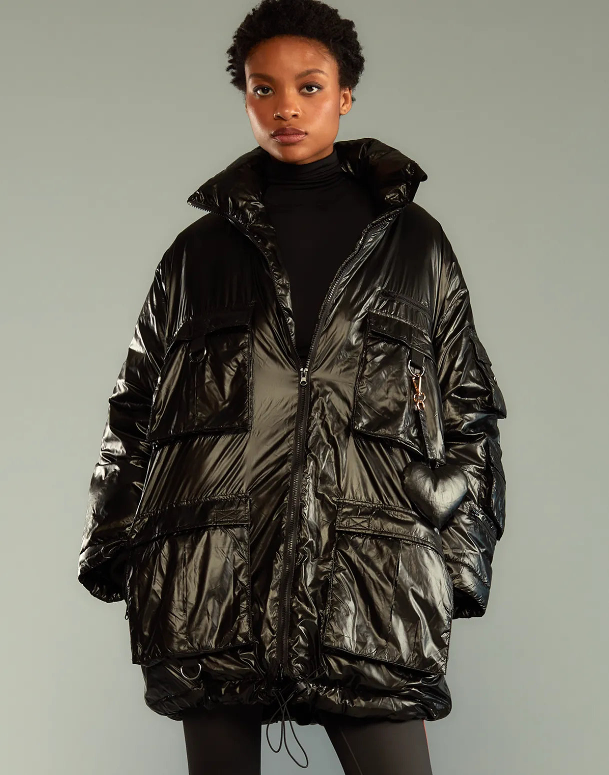 Cargo Pocket Puffer Coat