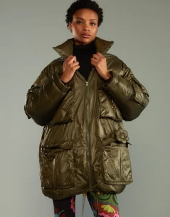 Cargo Pocket Puffer Coat