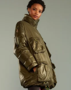 Cargo Pocket Puffer Coat