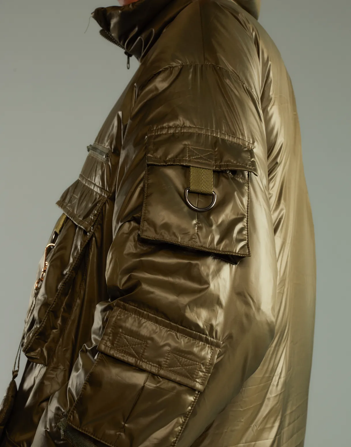 Cargo Pocket Puffer Coat