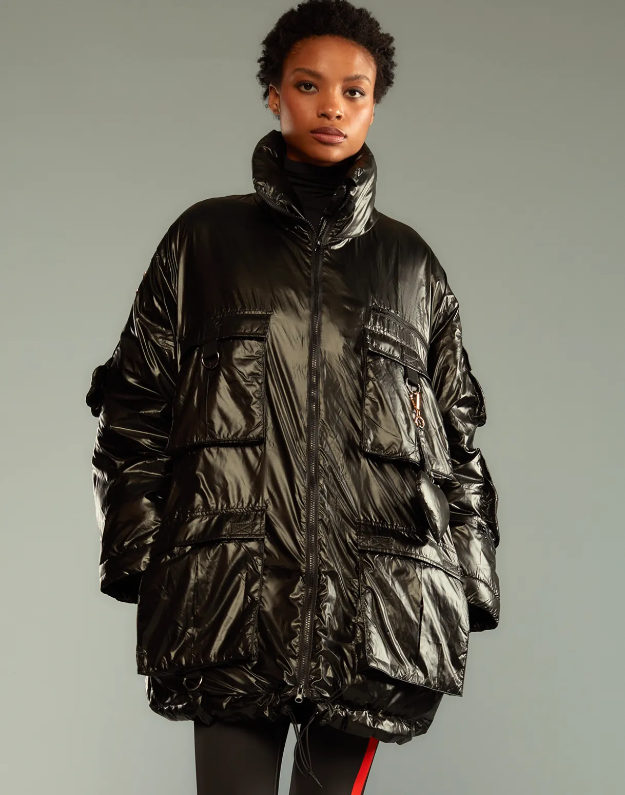 Cargo Pocket Puffer Coat