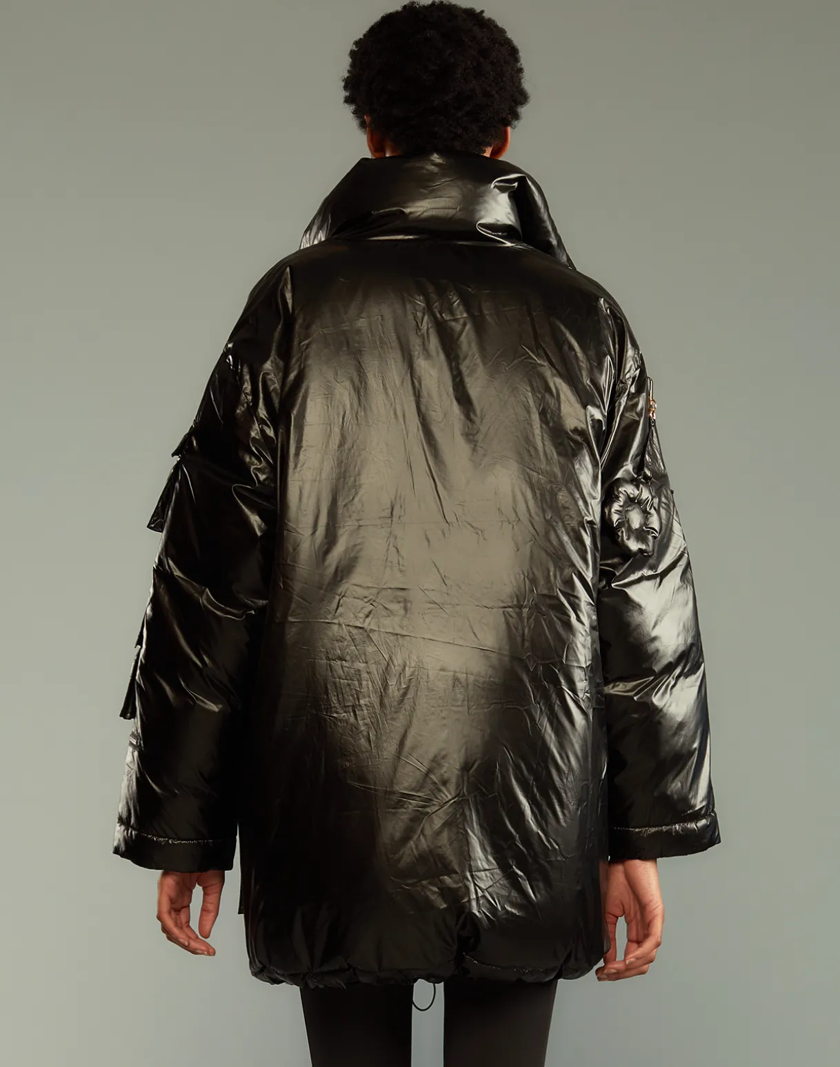 Cargo Pocket Puffer Coat
