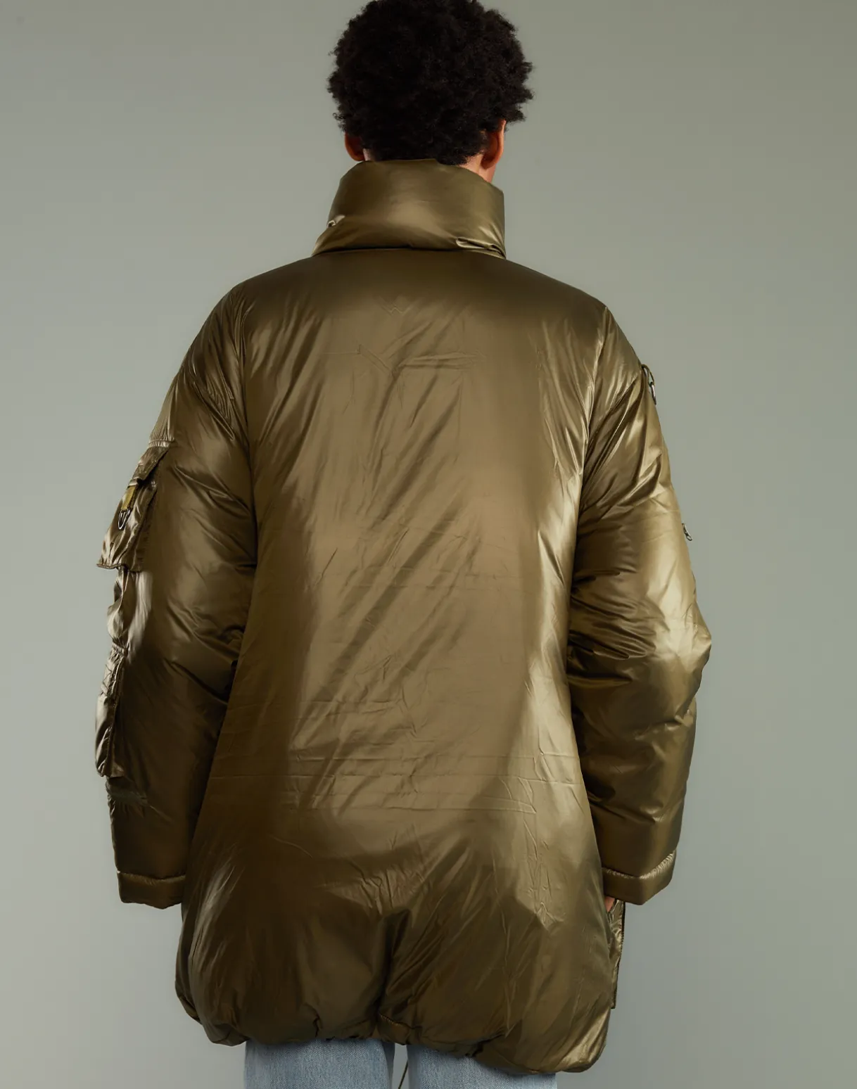 Cargo Pocket Puffer Coat