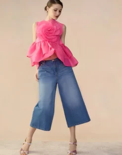 Chloe Organza Flower Top