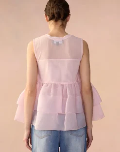 Chloe Organza Flower Top