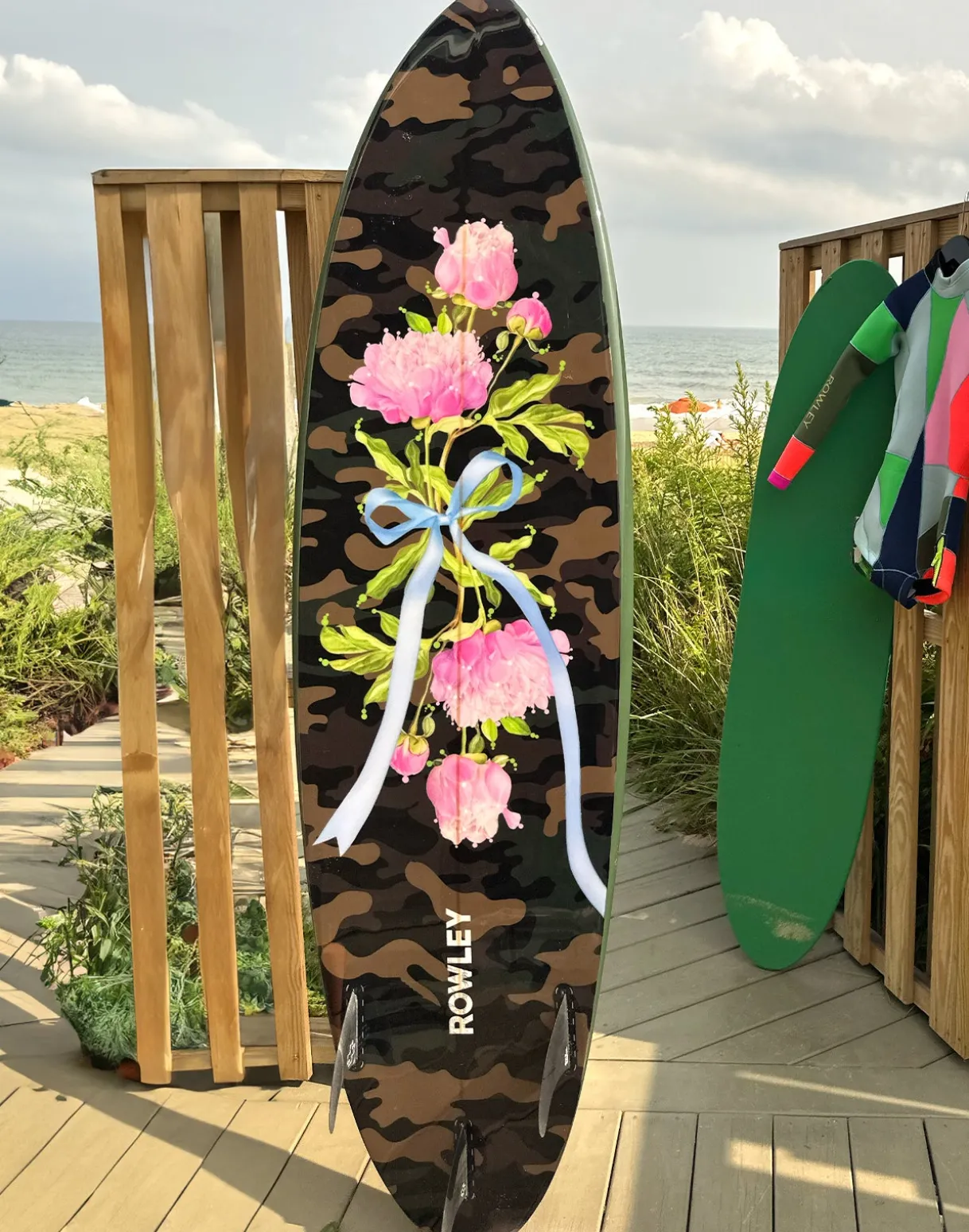 Custom 7' Surfboard - Camouflage