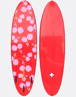 Custom 7' Surfboard - Tulips