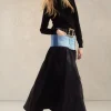 Denim Taffeta Skirt