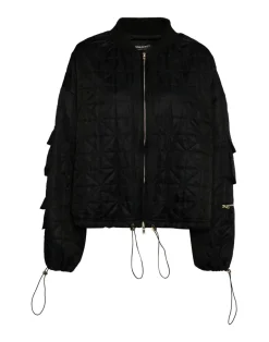 Downtown Quilted Bomber Jacket