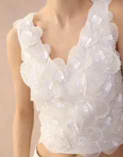 Elle Embellished Hearts Top