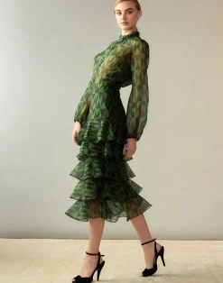 Evergreen Silk Organza Shirt