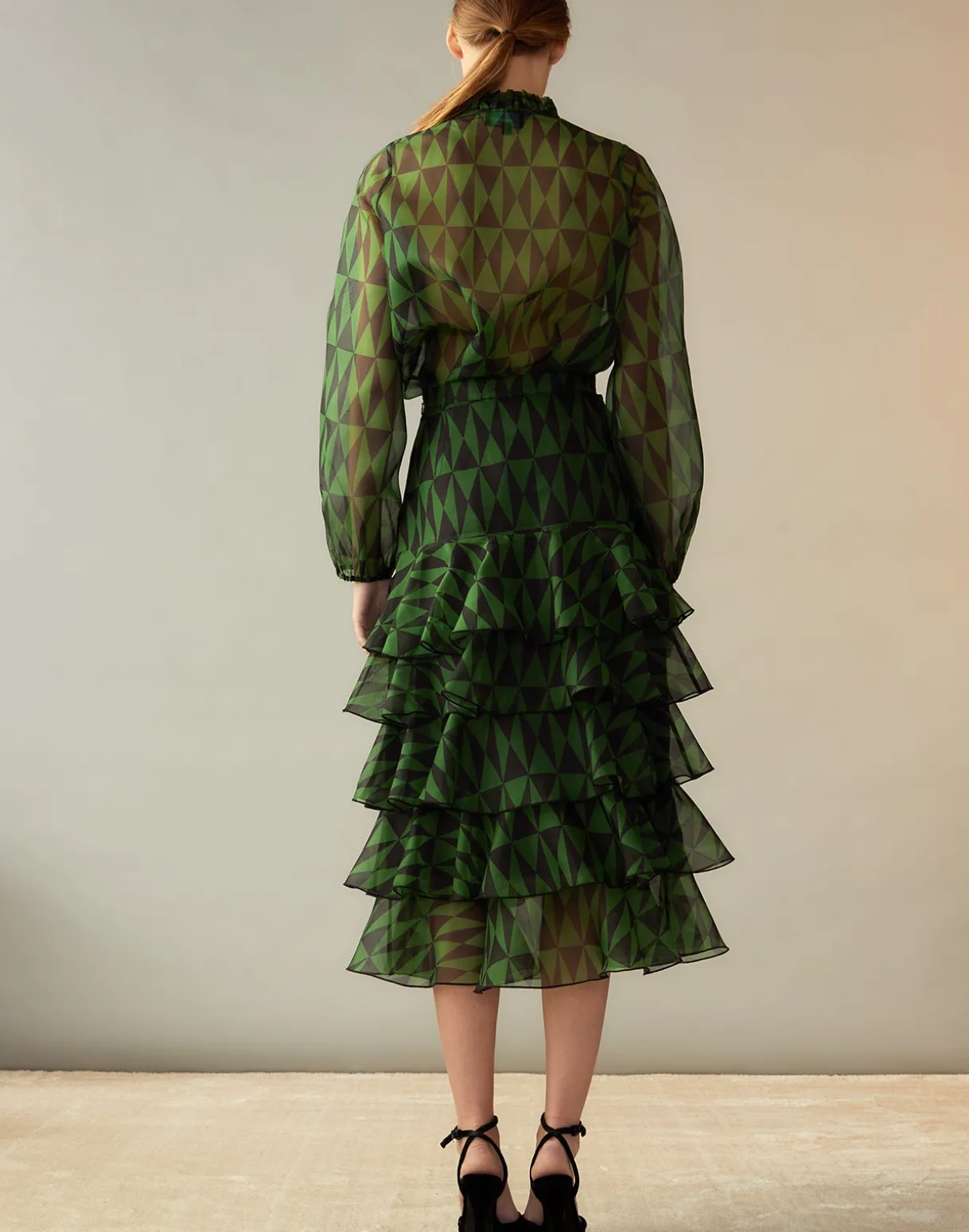 Evergreen Silk Organza Shirt