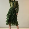 Evergreen Silk Organza Skirt