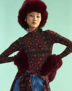 Faux Fur Oversized Mittens