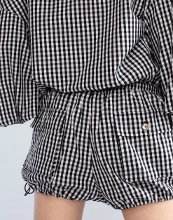 Geneva Gingham Cargo Shorts