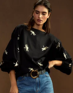 Geneva Gold Foil Blouse