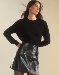 Harper Vegan Leather Skirt