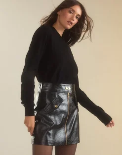 Harper Vegan Leather Skirt