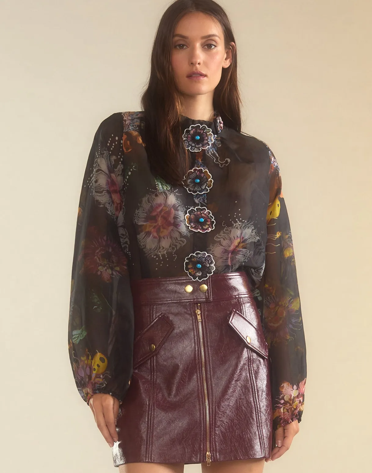Harper Vegan Leather Skirt