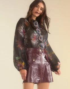 Harper Vegan Leather Skirt