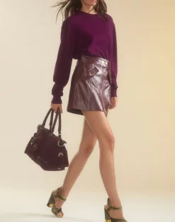 Harper Vegan Leather Skirt