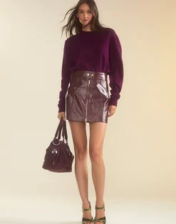 Harper Vegan Leather Skirt