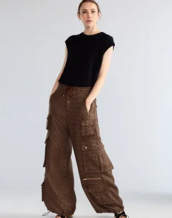 Houndstooth Cargo Pants