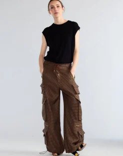 Houndstooth Cargo Pants