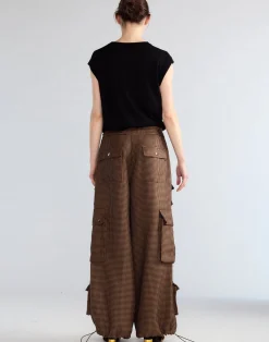 Houndstooth Cargo Pants