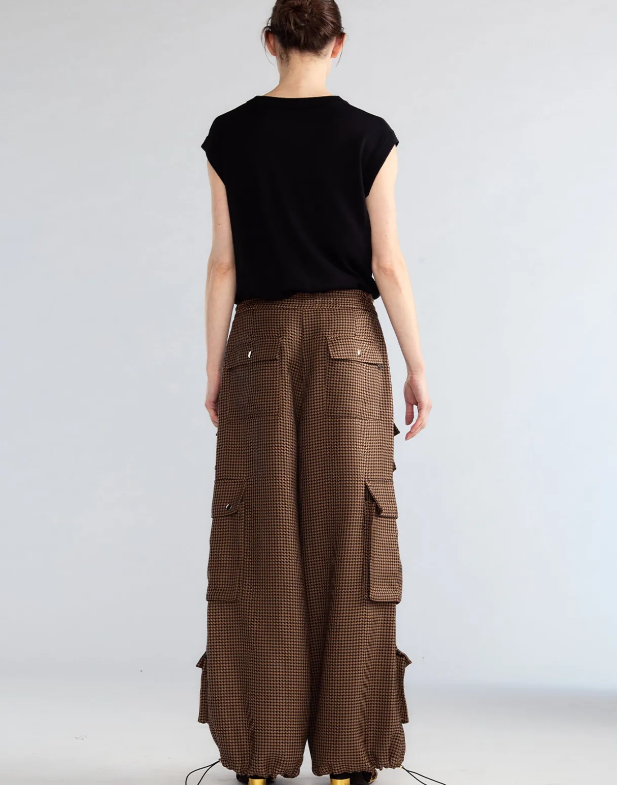 Houndstooth Cargo Pants